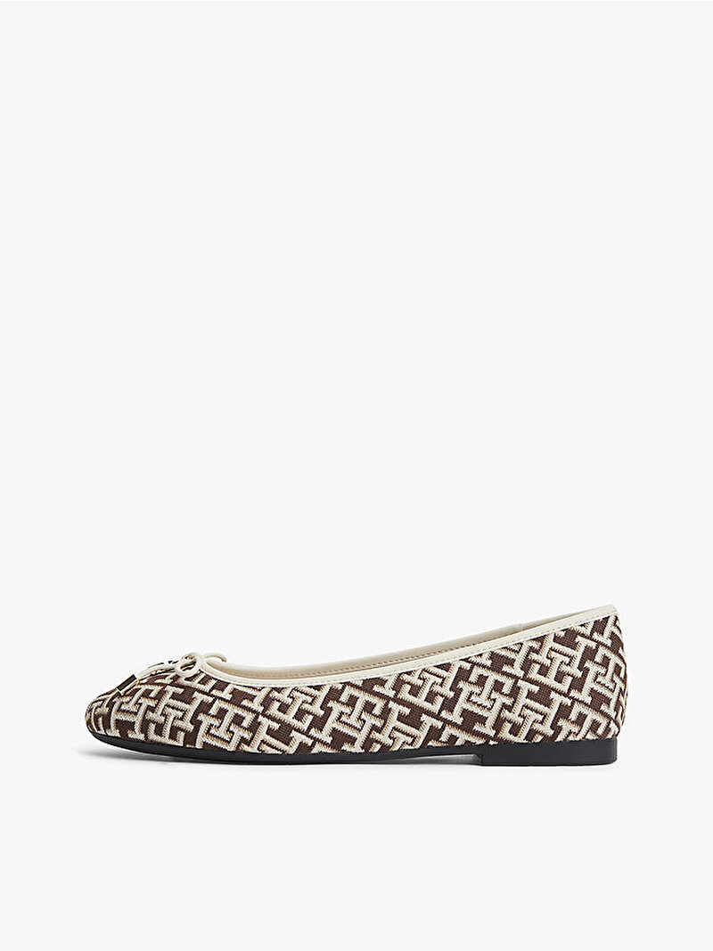 Kadın TH Charm Jacquard Babet Kahverengi FW0FW09504GSZ