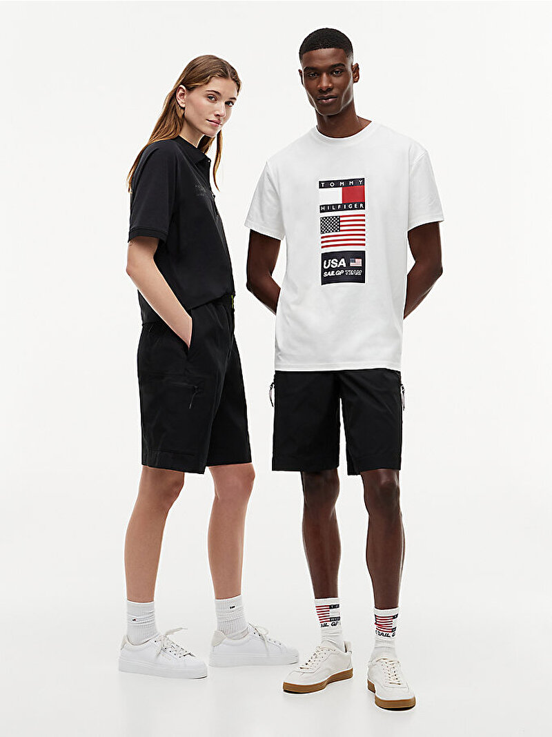 Unisex US Sailgp Cargo Şort Siyah MN0MN00049BDS