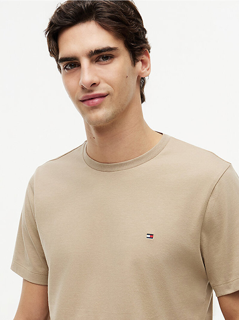 Erkek Essential Seasonal Regular Fit T-shirt Bej MW0MW39995AEG