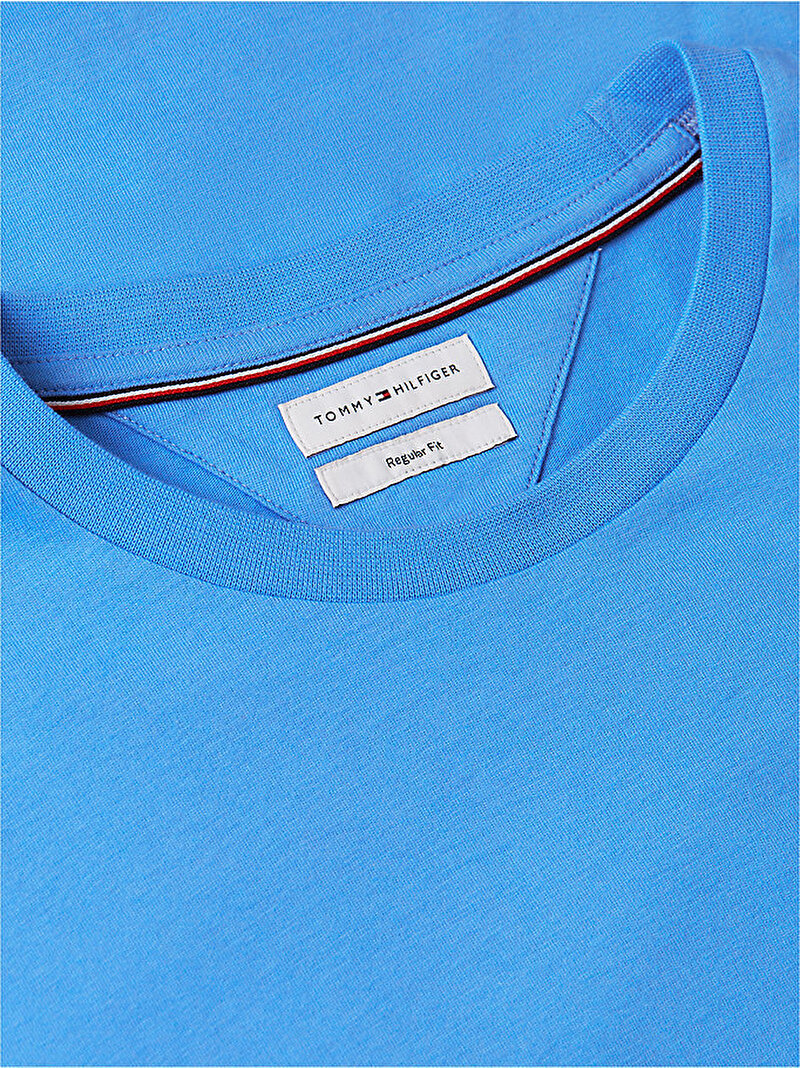Erkek Essential Seasonal Regular Fit T-shirt Mavi MW0MW39995C30