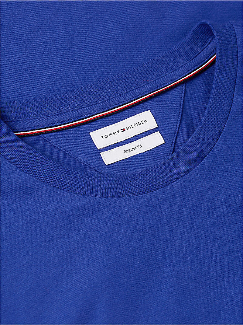 Erkek Essential Seasonal Regular Fit T-shirt Mavi MW0MW39995C6Z