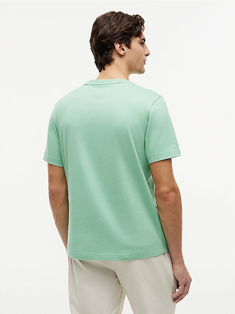 Erkek Essential Seasonal Regular Fit T-shirt Yeşil MW0MW39995L1A