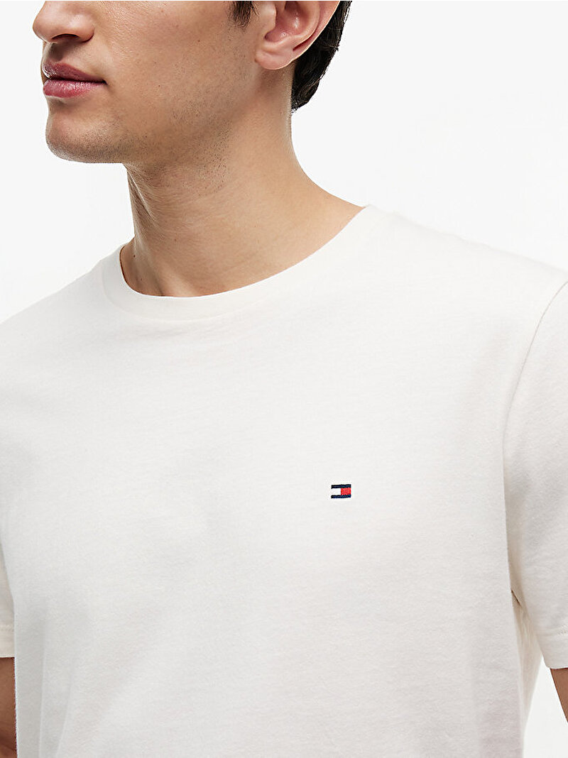 Erkek Essential Seasonal Regular Fit T-shirt Beyaz MW0MW39995Z00