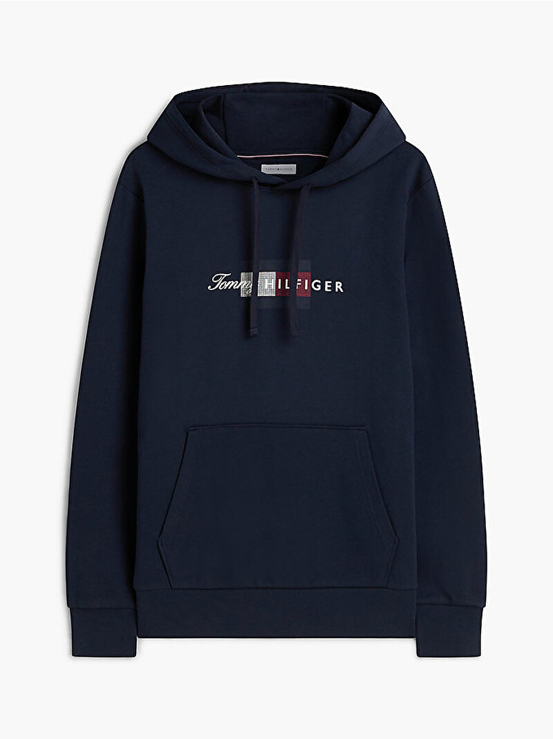 Erkek Flag Hoodie Lacivert MW0MW43220DW5
