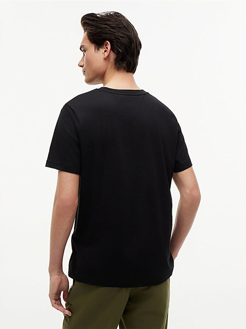 Erkek Flag Regular T-shirt Siyah MW0MW43226BDS