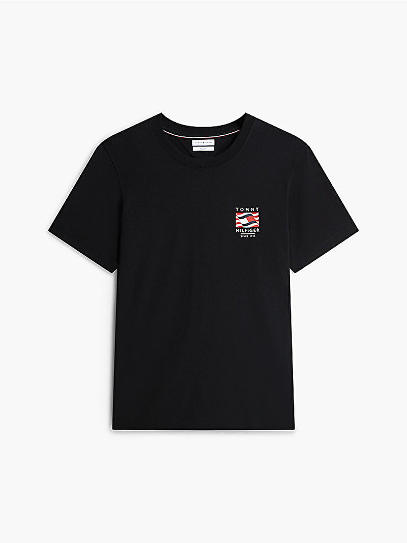 Erkek Rwb Box Flag Regular T-shirt Siyah MW0MW43390BDS