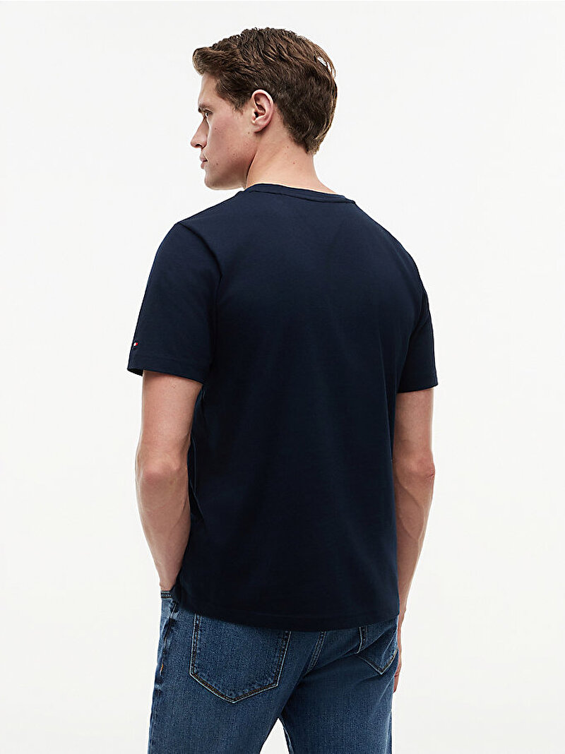 Erkek Brand Love New T-shirt Lacivert MW0MW44359DW5