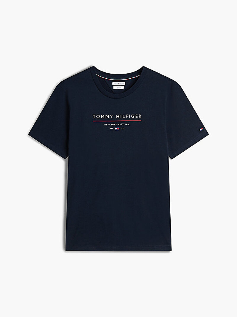 Erkek Brand Love New T-shirt Lacivert MW0MW44359DW5