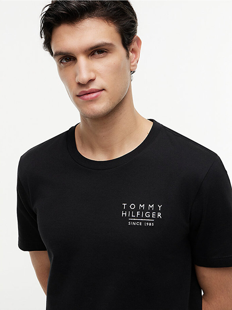 Erkek Americana Back Graphic T-shirt Siyah MW0MW44360BDS