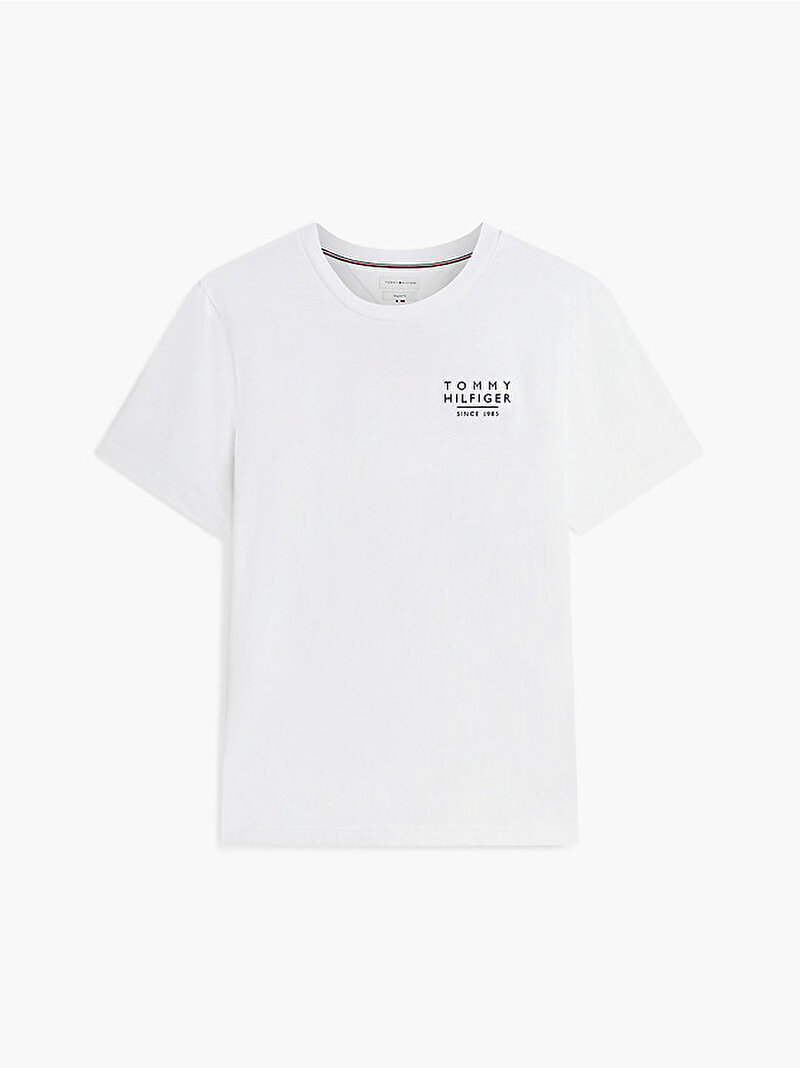 Erkek Americana Back Graphic T-shirt Beyaz MW0MW44360YBR