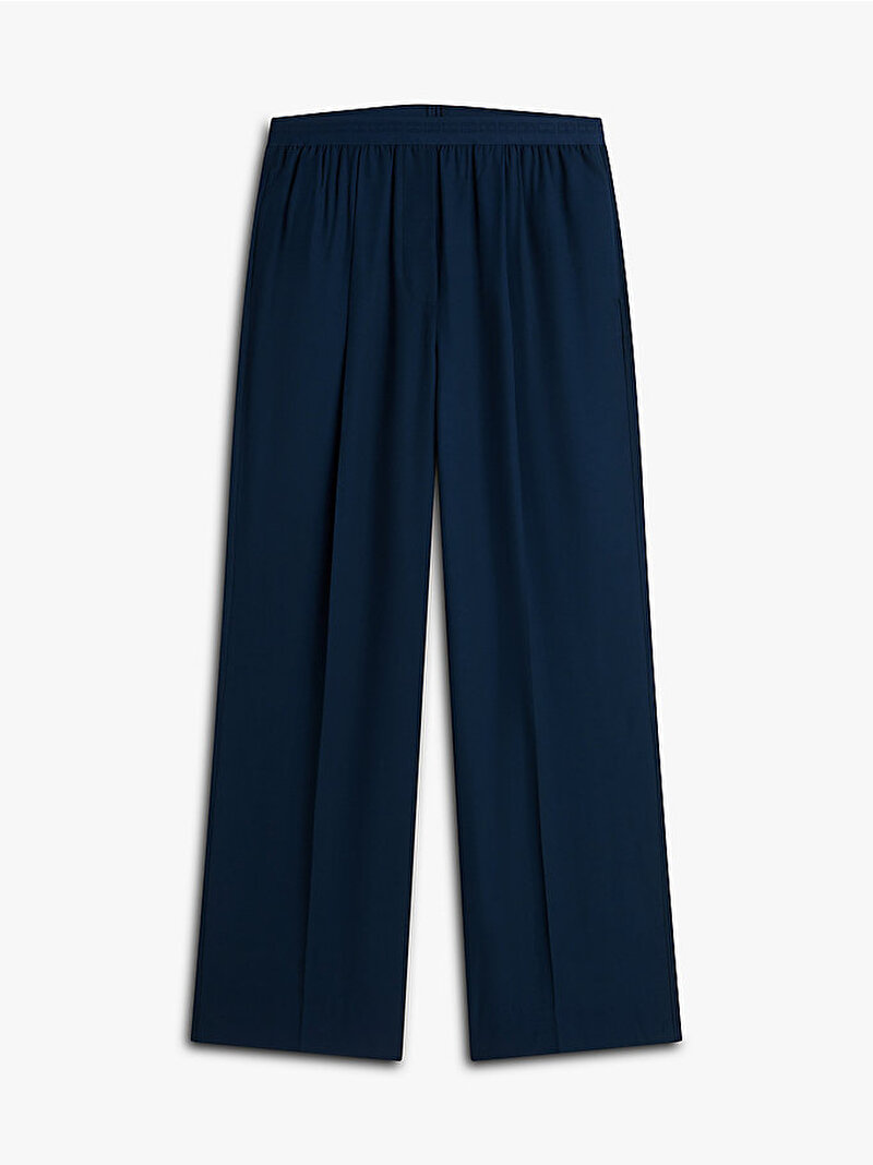 Kadın Viskoz Twill Pantolon Lacivert WW0WW48996C1G