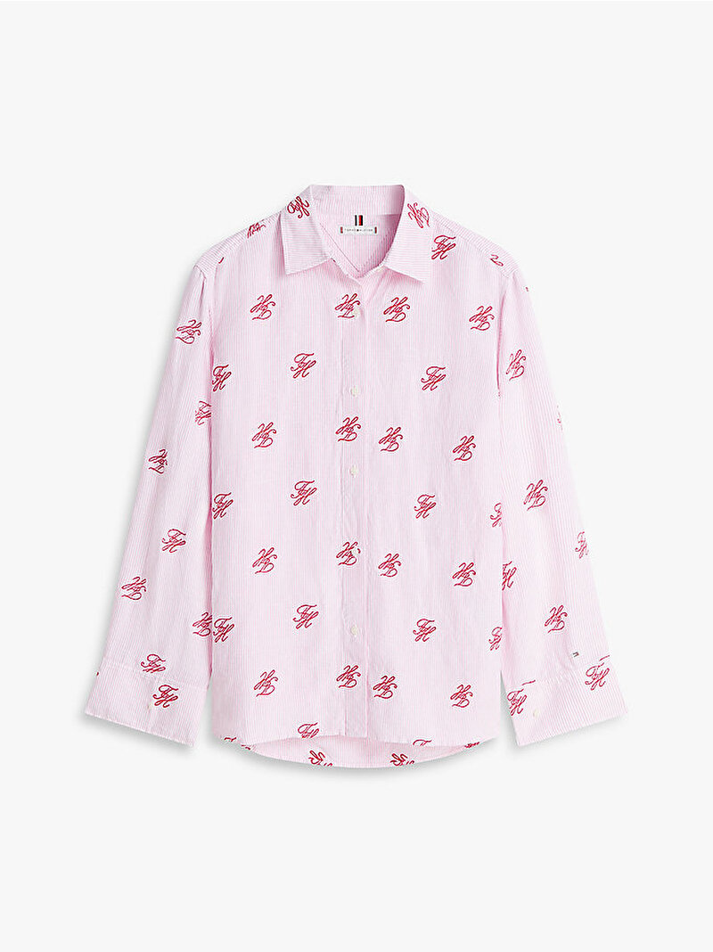 Kadın Swimshop Linen Easy Gömlek Pembe WW0WW495450D7