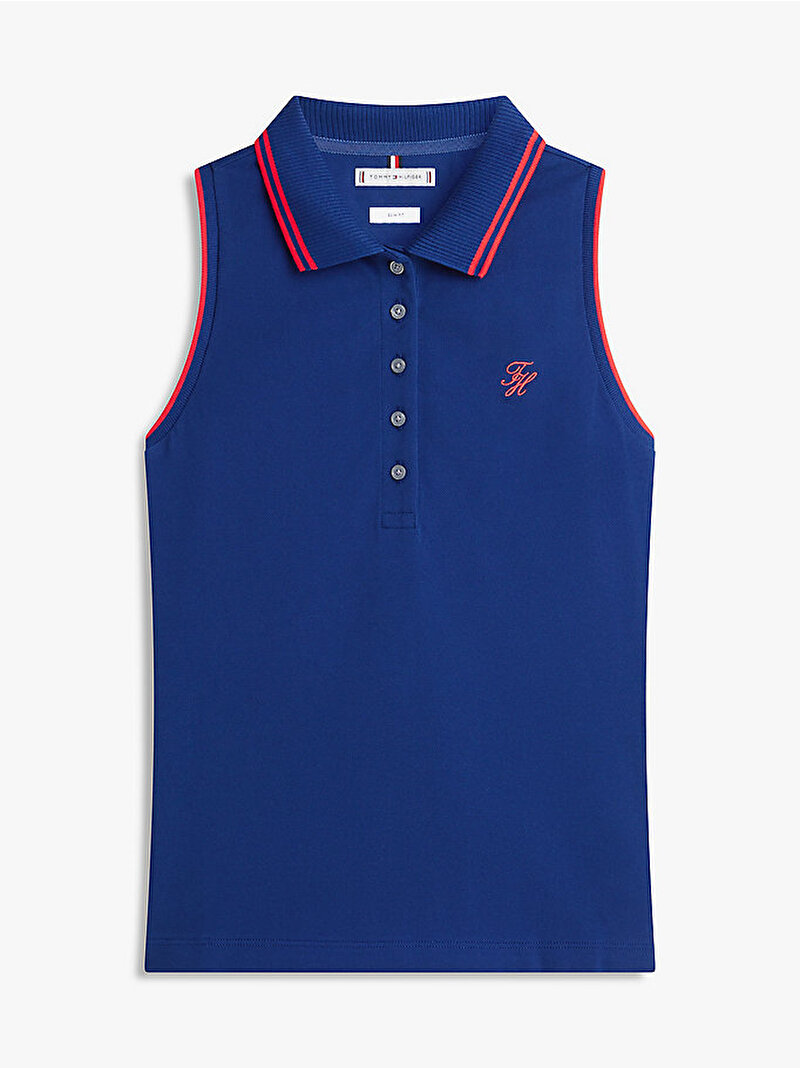 Kadın Swimshop Cotton Polo T-shirt Lacivert WW0WW49561C7G