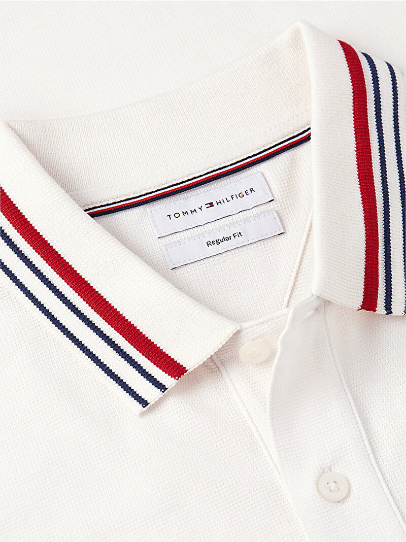 Erkek Collar Polo T-shirt Beyaz MW0MW43379Z00
