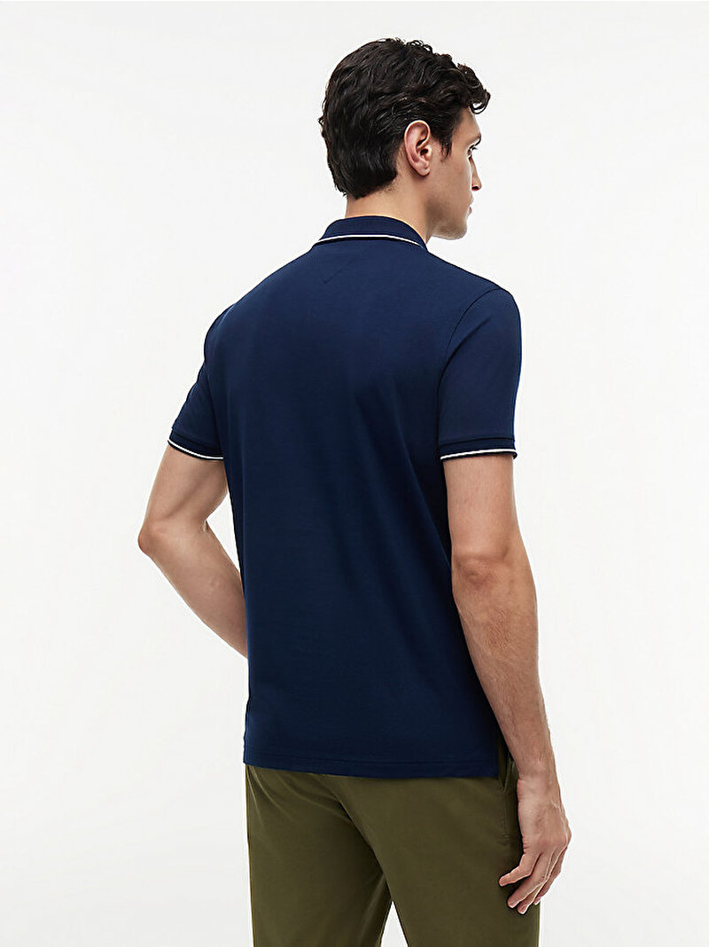 Erkek Performance Jersey Polo T-shirt Lacivert MW0MW37310DCC