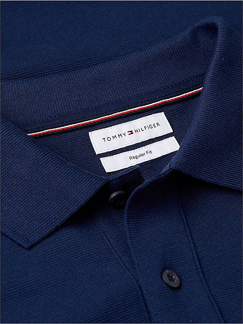 Erkek Graphic Regular Polo T-shirt Lacivert MW0MW43378DCC