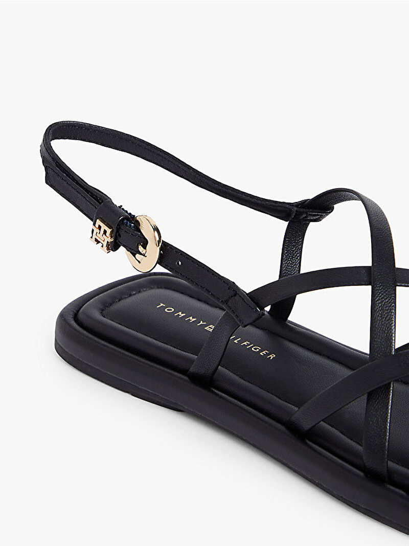 Kadın Flat Strappy Sandalet Siyah FW0FW09220BDS
