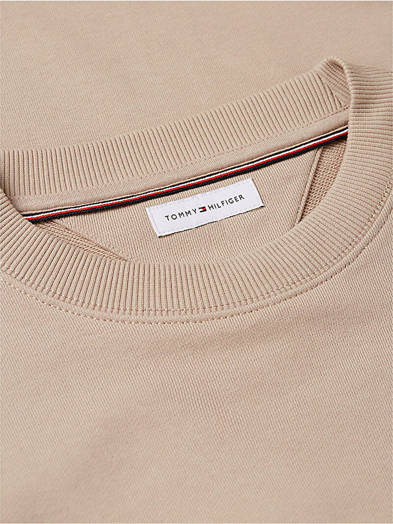 Erkek Essential Terry Crew Sweatshirt Bej MW0MW37237AEG
