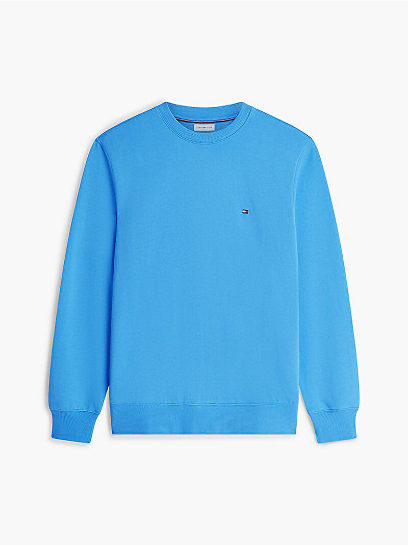 Erkek Essential Terry Crew Sweatshirt Mavi MW0MW37237C30