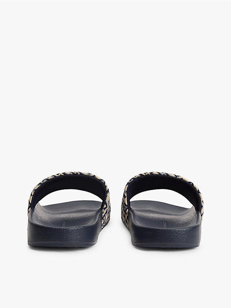 Kadın TH Monogram Plaj Terliği Lacivert FW0FW09423DW6