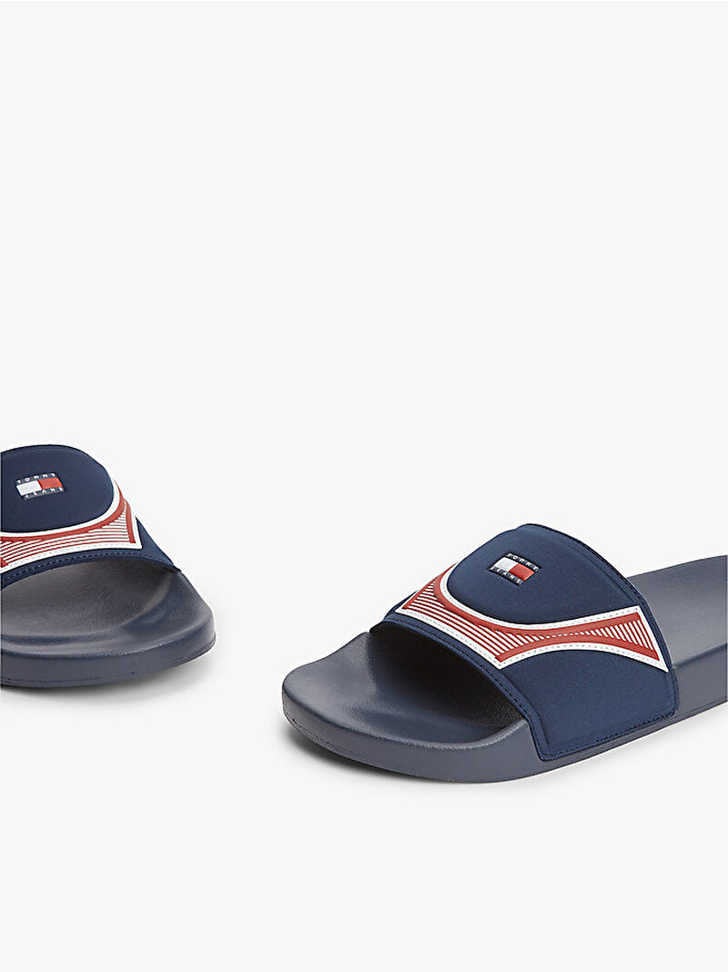 Erkek Tommy Jeans Seasonal Plaj Terliği Beyaz EM0EM017420GZ