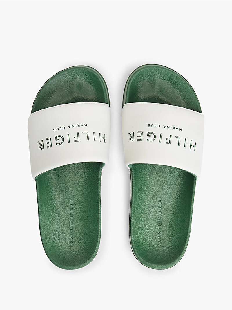 Erkek Hilfiger Neoprene Plaj Terliği Beyaz FM0FM05898Z00