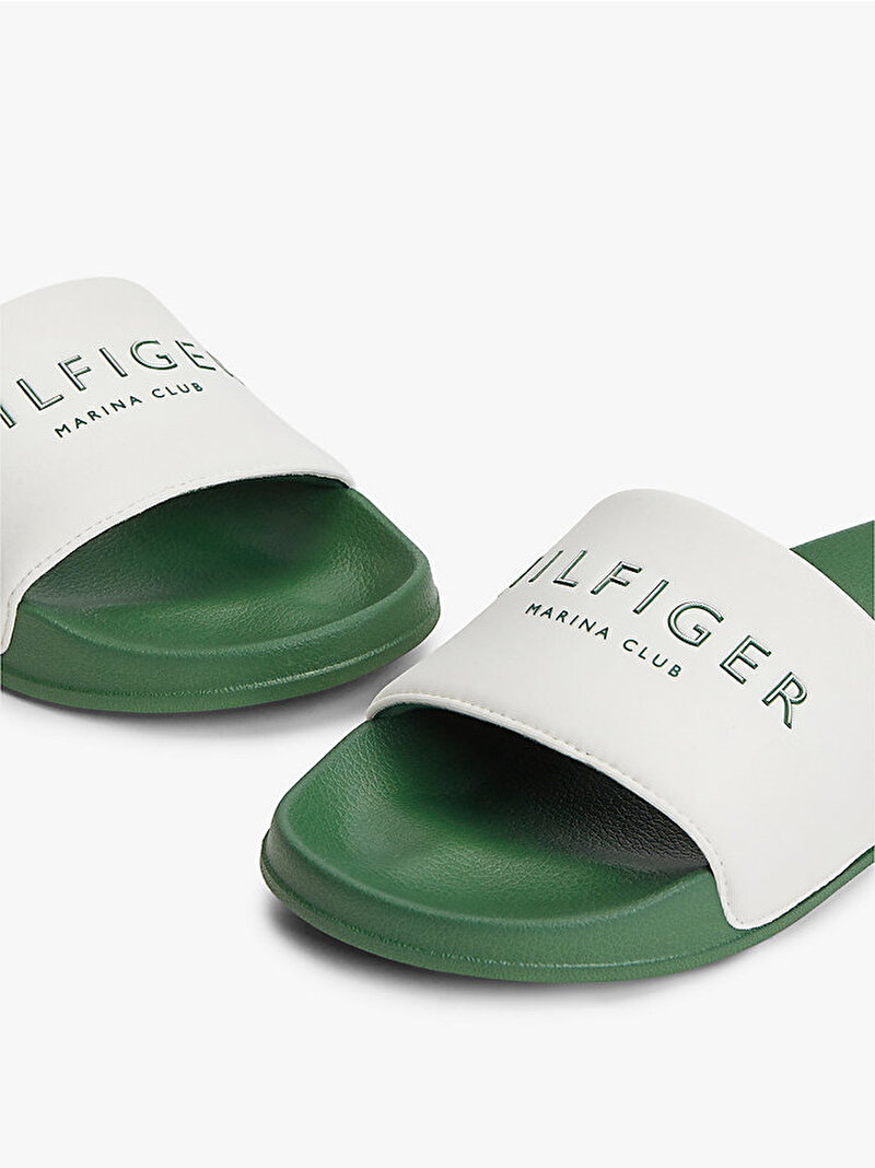Erkek Hilfiger Neoprene Plaj Terliği Beyaz FM0FM05898Z00