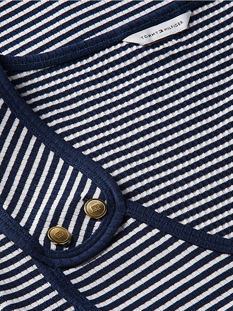 Kadın Gold Button T-shirt Çok renkli WW0WW521120X4