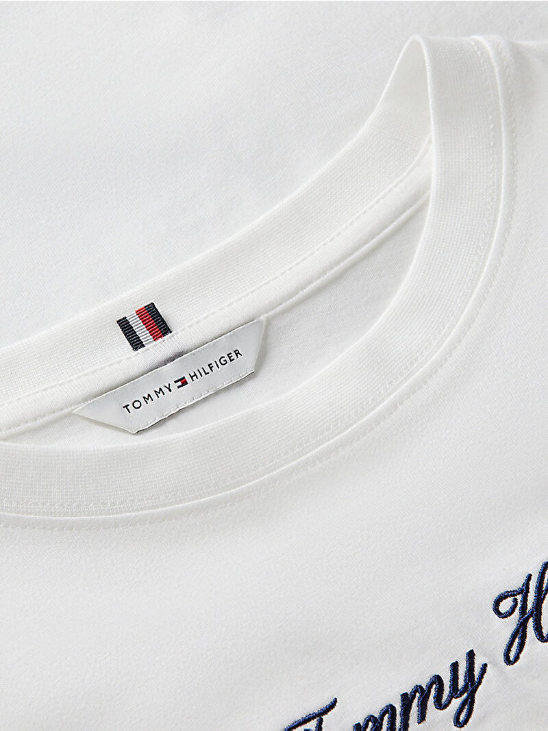 Kadın Classic Trape T-shirt Ekru WW0WW50948YBL