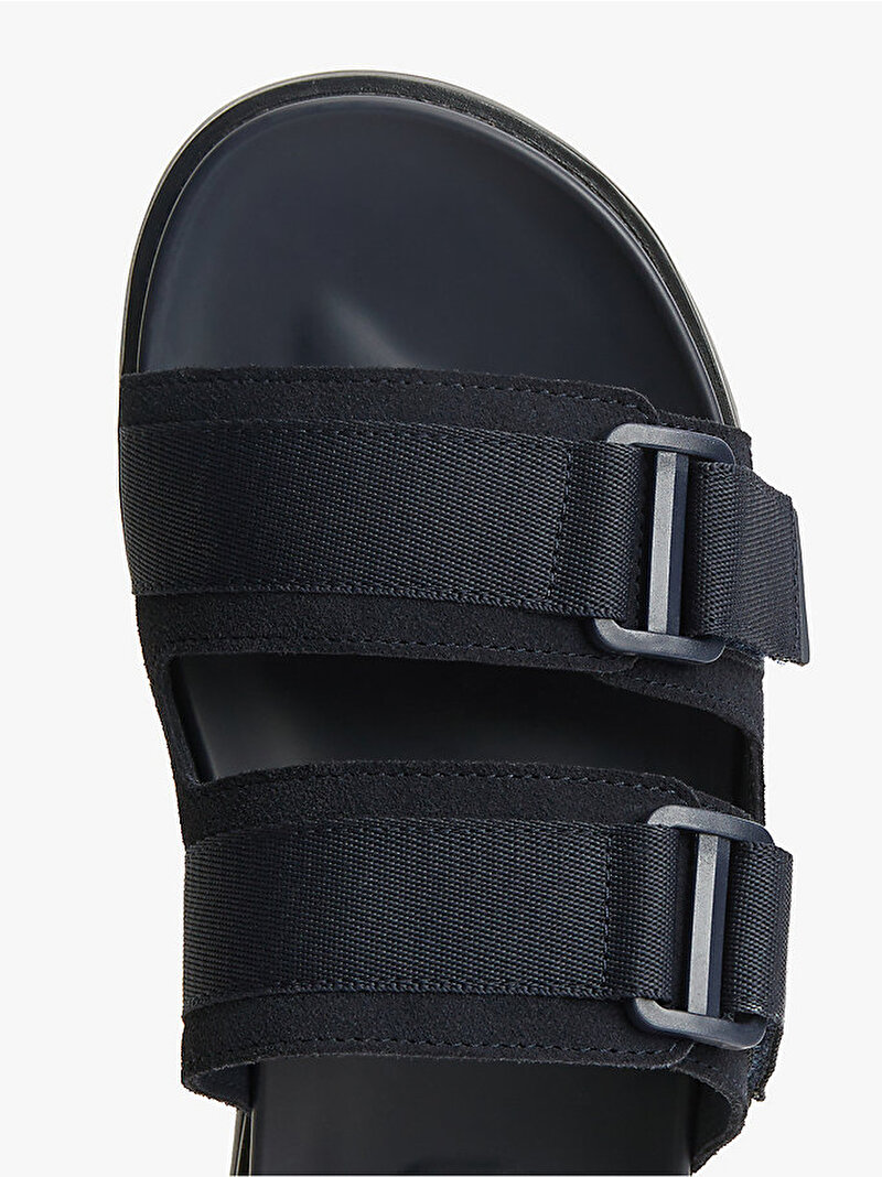 Erkek Hilfiger Mix Suede Sandalet Lacivert FM0FM05887DW5