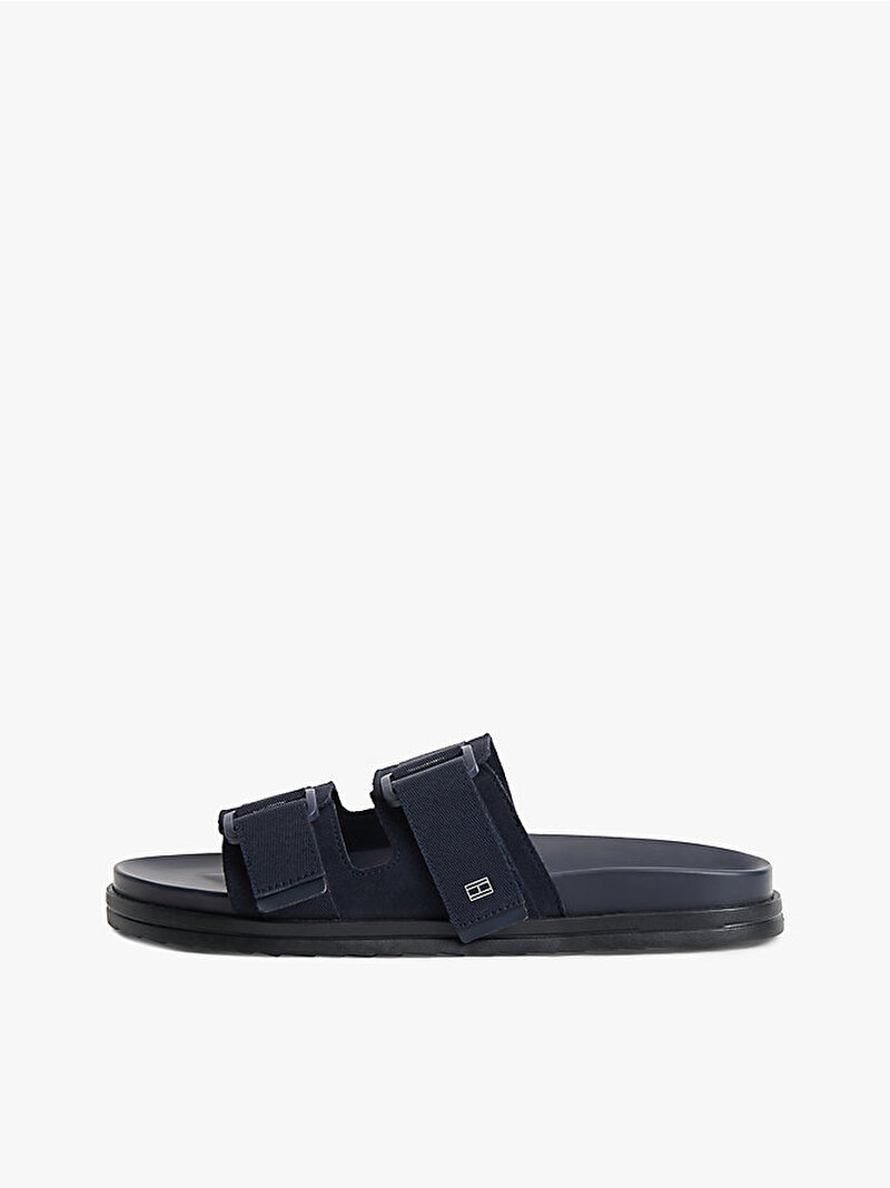Erkek Hilfiger Mix Suede Sandalet Lacivert FM0FM05887DW5