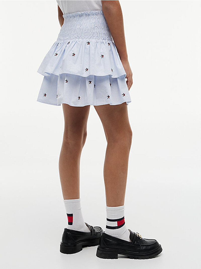 Kız Çocuk Star Stripes Etek Mavi KG0KG09256C3Q