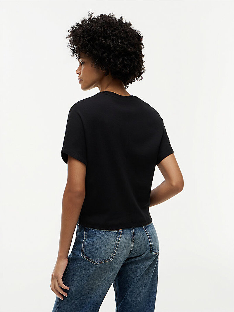 Kadın Cody Regular Batwing T-shirt Siyah WW0WW49926BDS