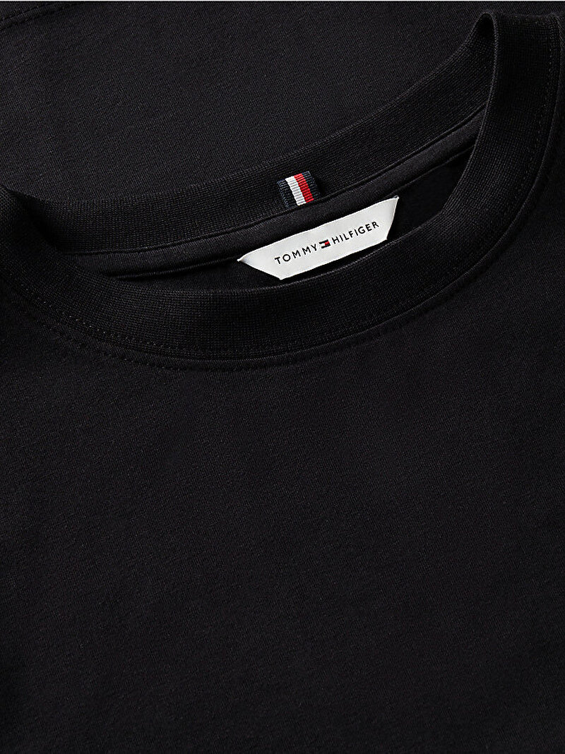 Kadın TH Sreular C-neck T-shirt Siyah WW0WW49941BDS