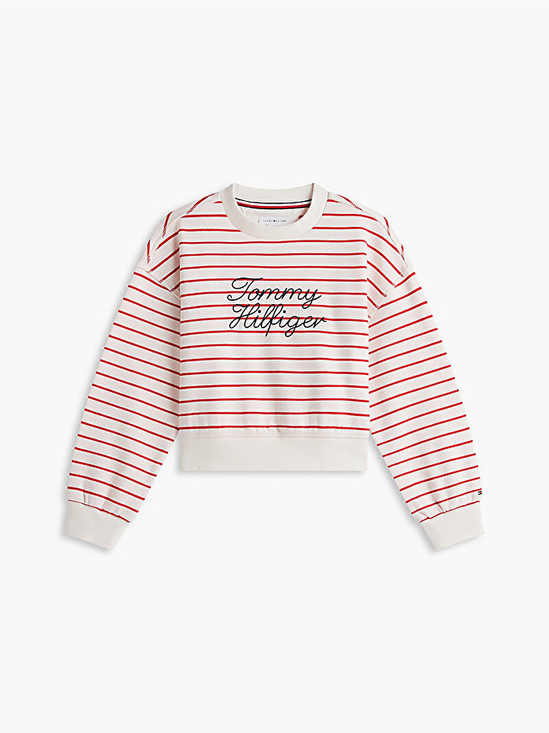 Kız Çocuk Tommy Hilfiger Crew Sweatshirt Kırmızı KG0KG09439XLG