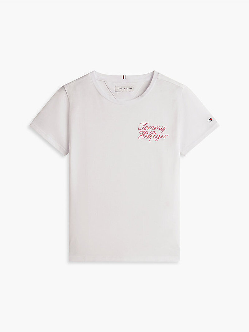 Kız Çocuk Tommy Hilfiger T-shirt Beyaz KG0KG09454YBR
