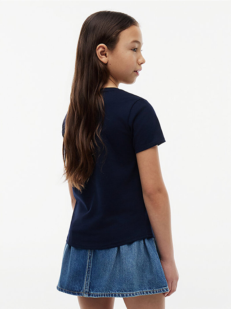 Kız Çocuk Tommy Hilfiger T-shirt Lacivert KG0KG09454C1G