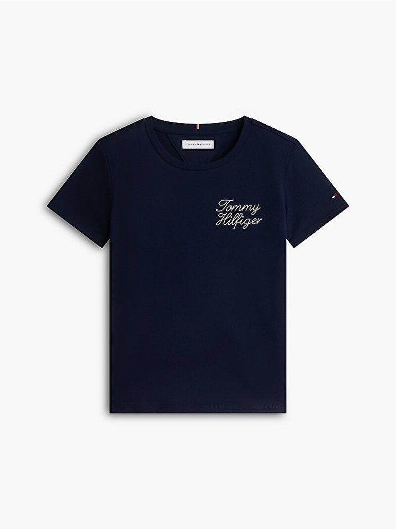 Kız Çocuk Tommy Hilfiger T-shirt Lacivert KG0KG09454C1G