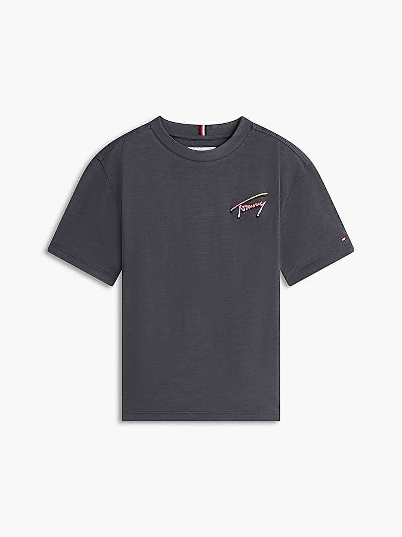 Erkek Çocuk Tommy Seasonal Graphic T-shirt Siyah KB0KB10895PT2