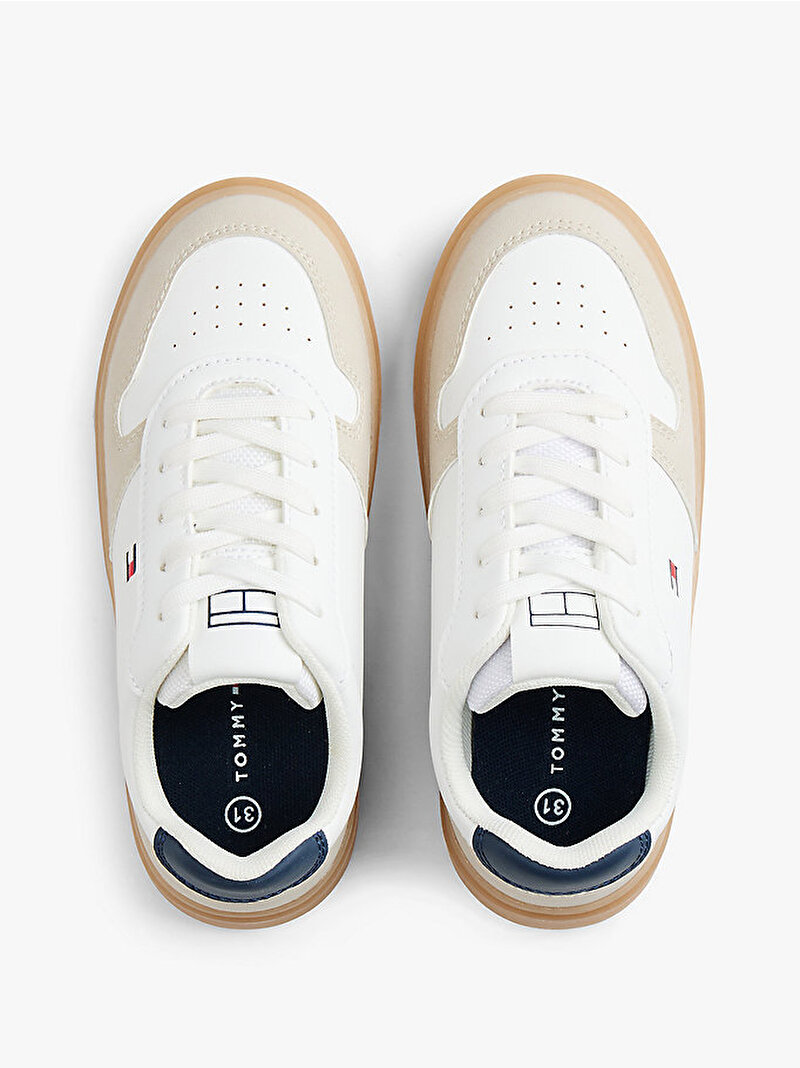 Çocuk Unisex Low Cut Laceup Sneaker Bej EF00034351007