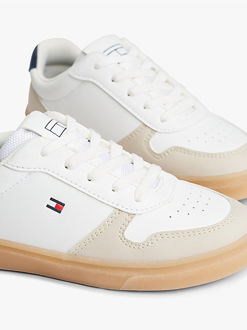 Çocuk Unisex Low Cut Laceup Sneaker Bej EF00034351007