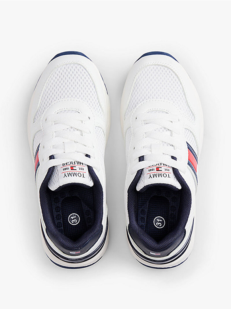 Çocuk Unisex Flag Low Cut Laceup Sneaker Beyaz EF00034375336