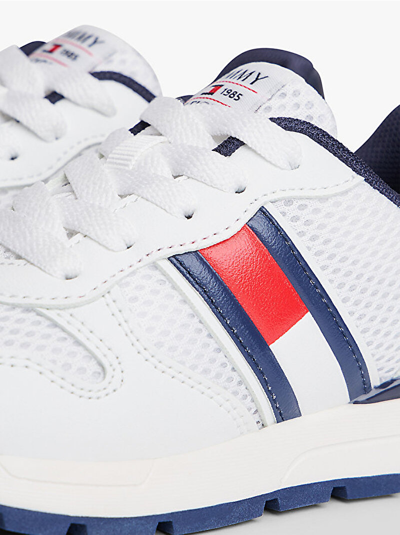 Çocuk Unisex Flag Low Cut Laceup Sneaker Beyaz EF00034375336