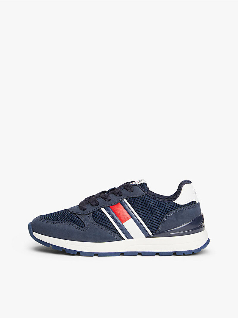 Çocuk Unisex Flag Low Cut Laceup Sneaker Mavi EF00034376007