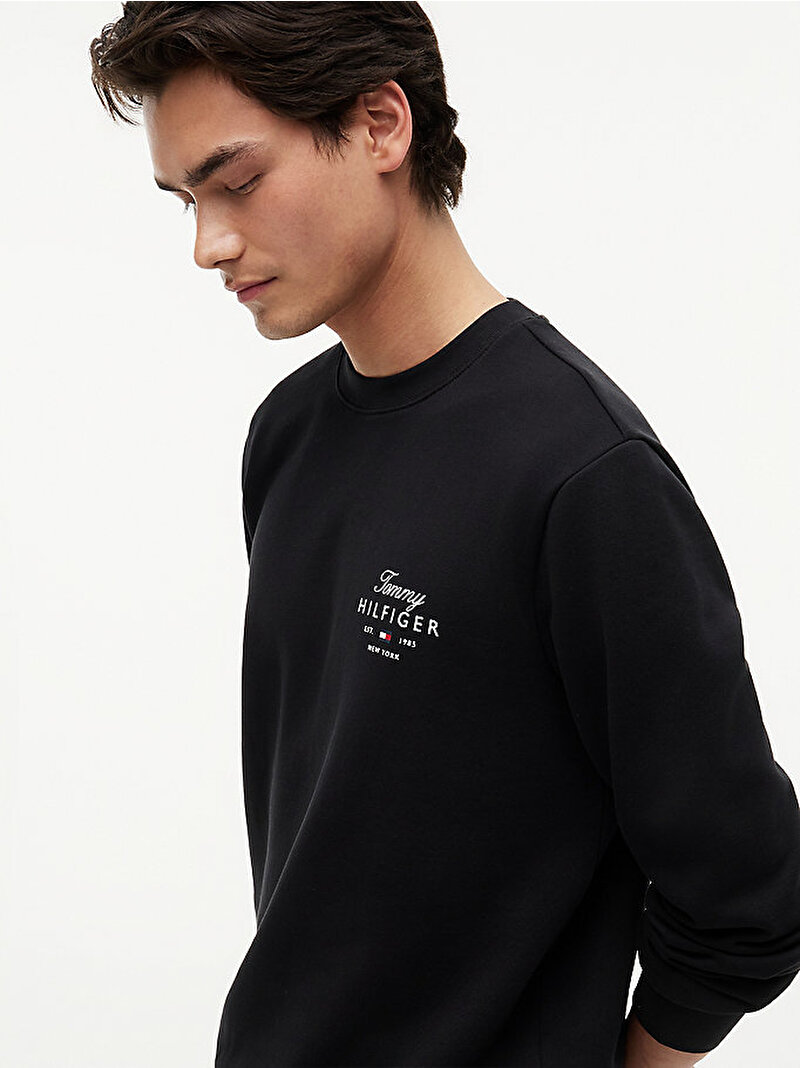 Erkek Stack Sweatshirt Siyah MW0MW43218BDS