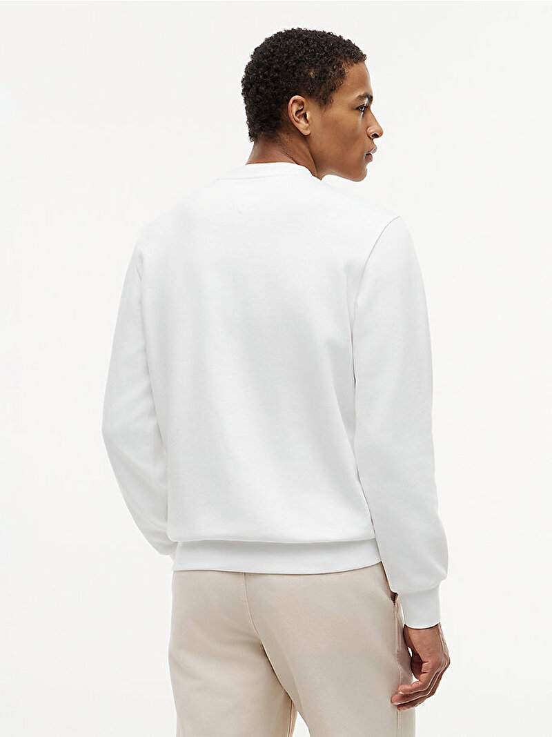Erkek Stack Sweatshirt Beyaz MW0MW43218YBR