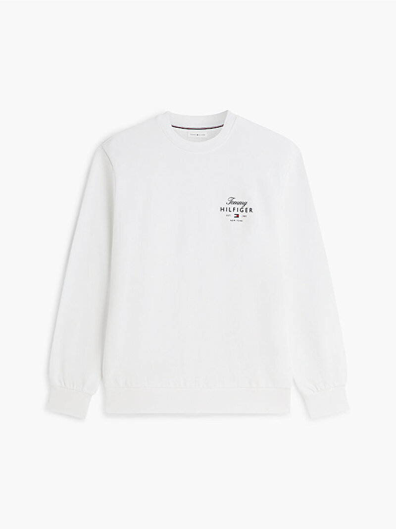 Erkek Stack Sweatshirt Beyaz MW0MW43218YBR