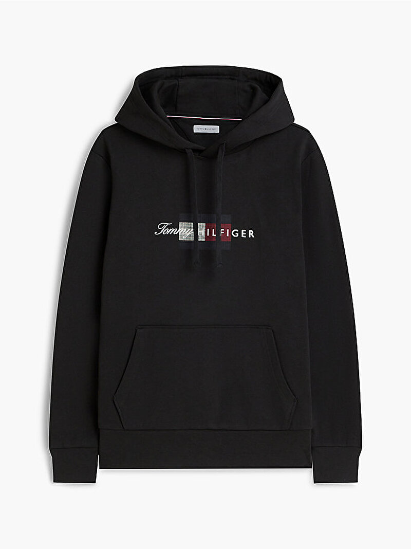 Erkek Flag Hoodie Siyah MW0MW43220BDS