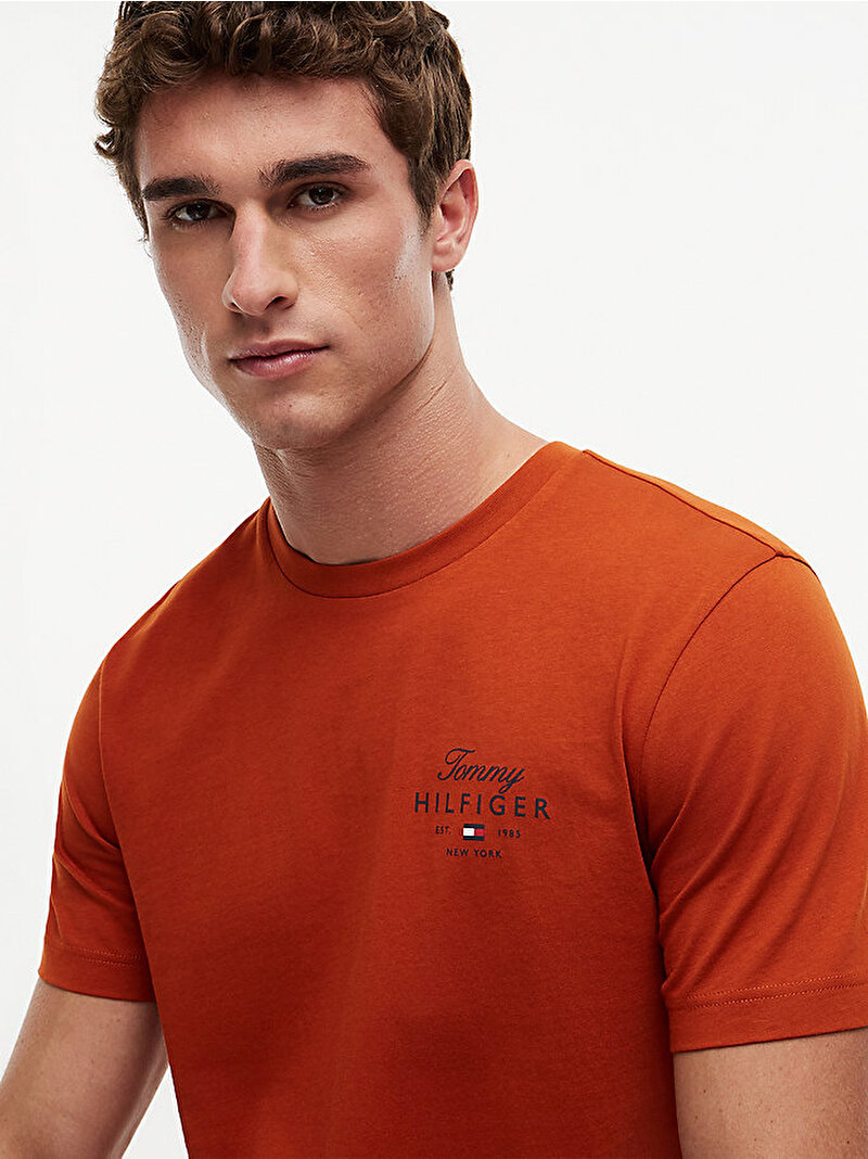 Erkek Stack Regular T-shirt Turuncu MW0MW43224S0F