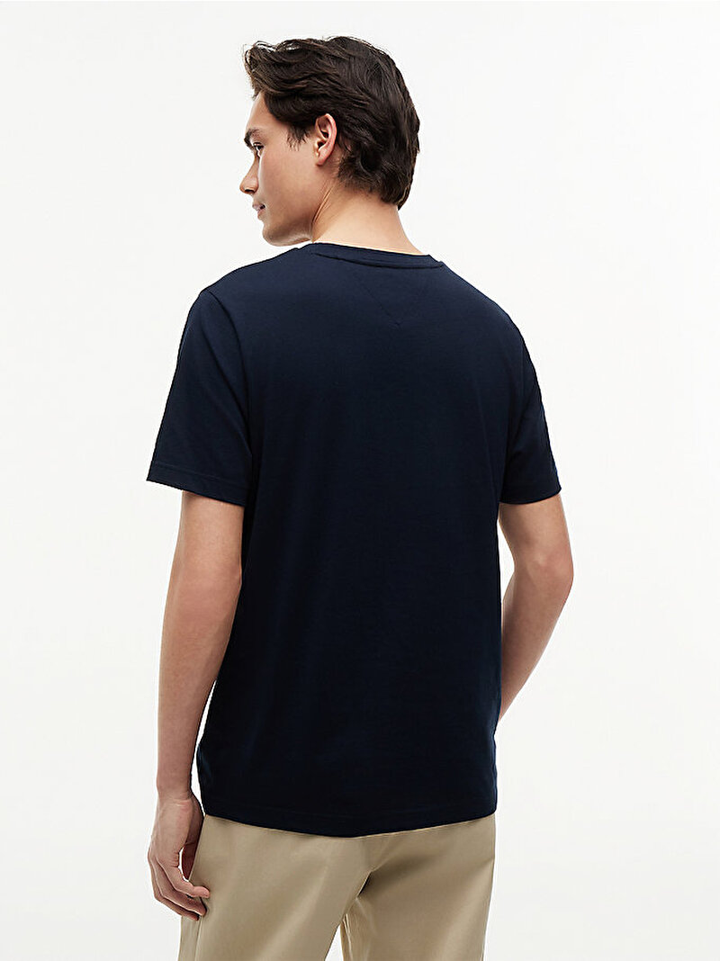 Erkek Flag Regular T-shirt Lacivert MW0MW43226DW5